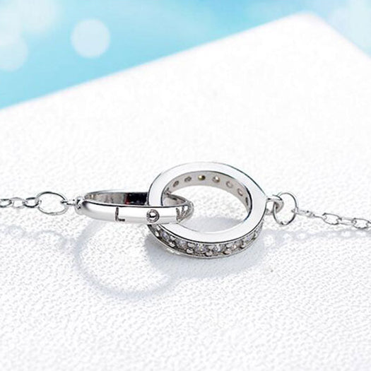 Double Ring Necklace