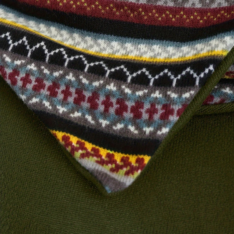SIERRA Boho Patchwork kapucnis pulóver