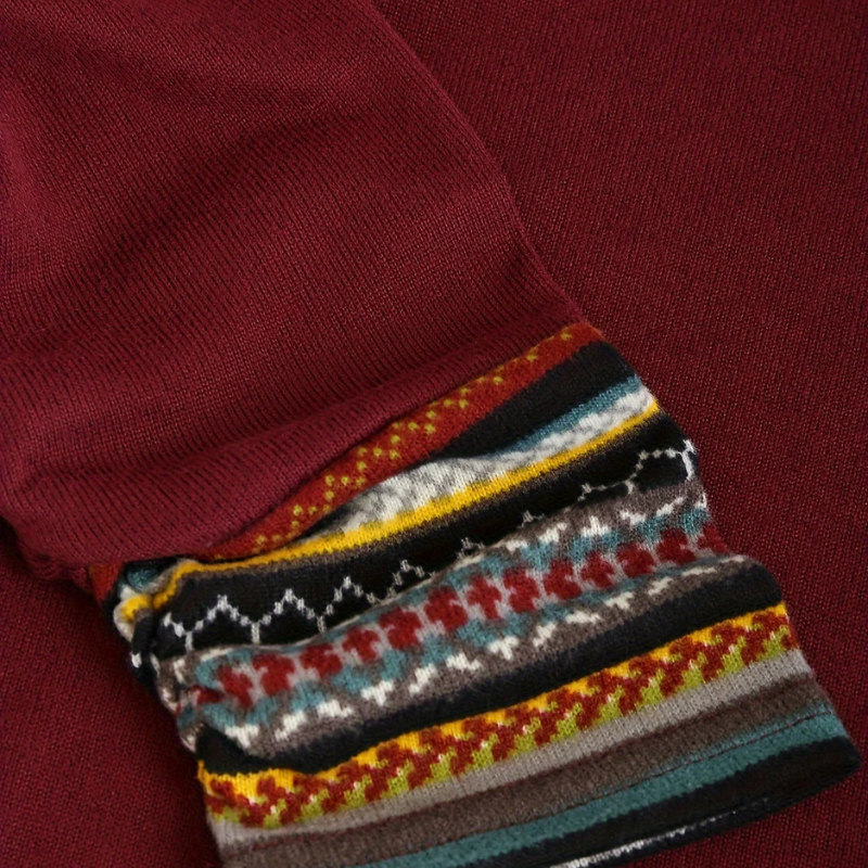 SIERRA Boho Patchwork kapucnis pulóver