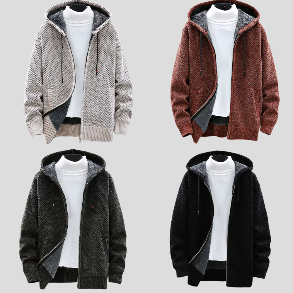 Oslo kötött kapucnis pulóver