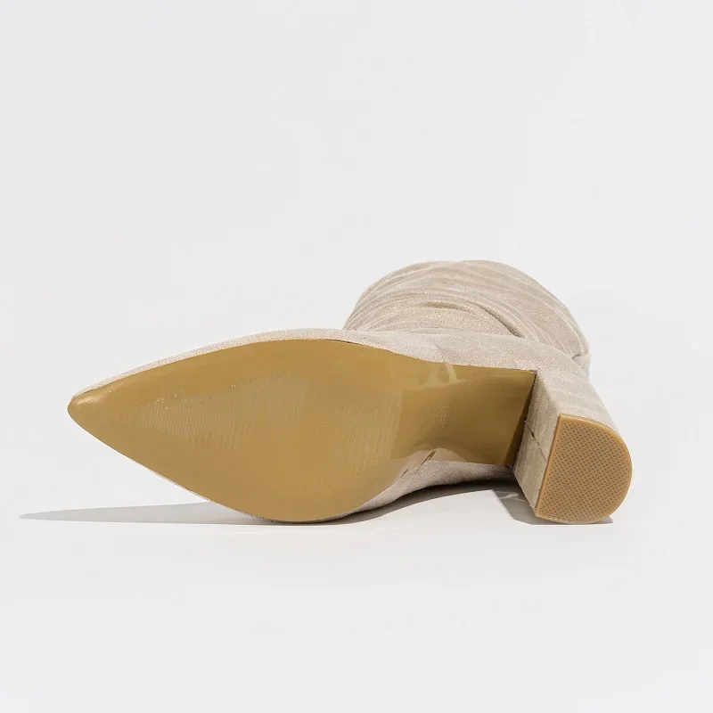 Serena Slouchy Velúr csizma