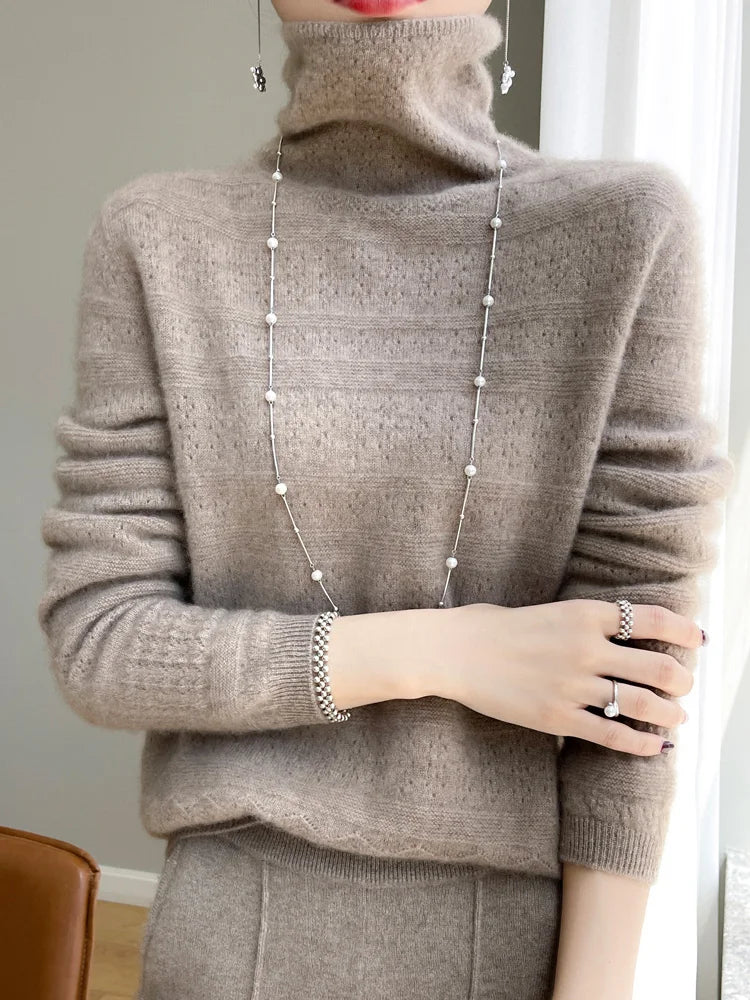 Camille gyapjú kötött pulóver